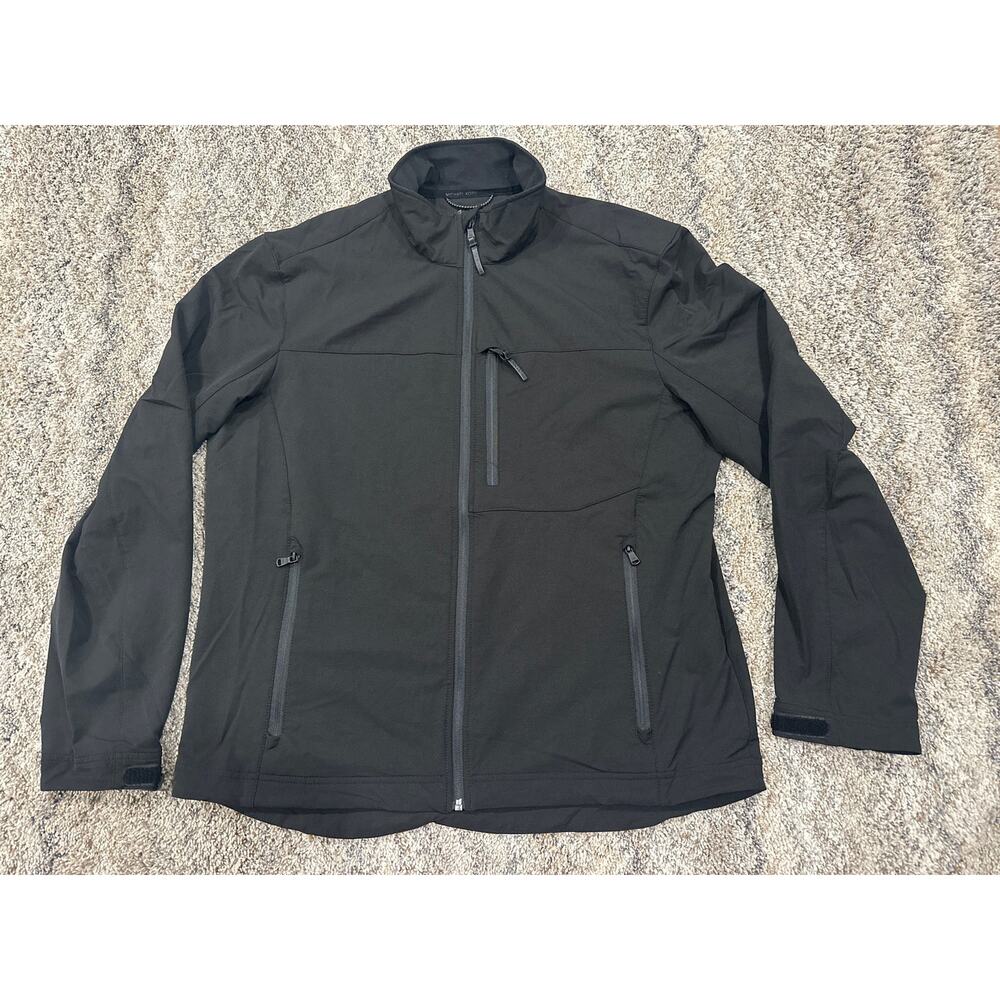 Michael Kors Black Fleece/Light Weight Duty Zip Up Jacket Men’s Size XL